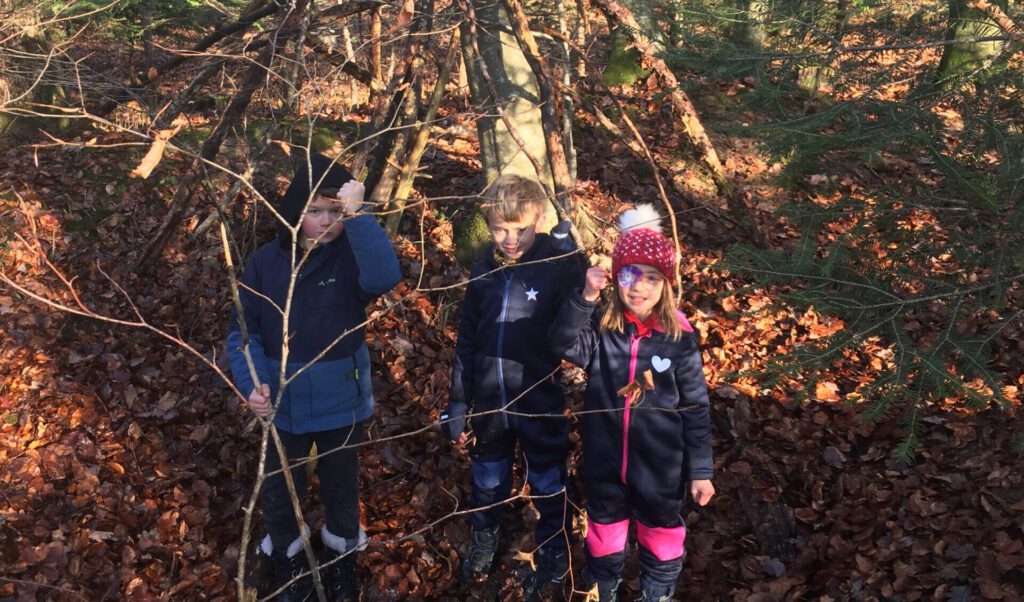 Kinder im Wald Mikroabenteuer